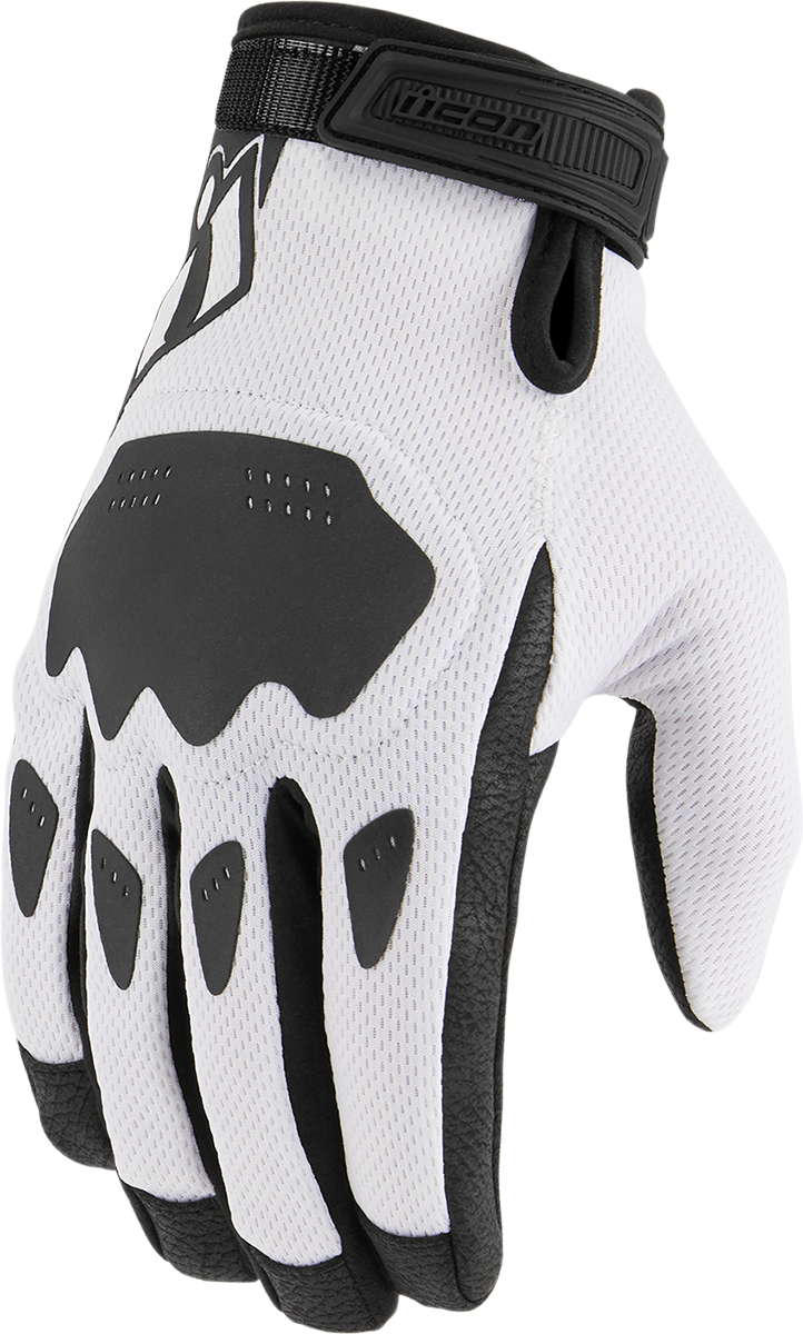 ICON Hooligan™ CE Gloves - White - Medium 3301-4391