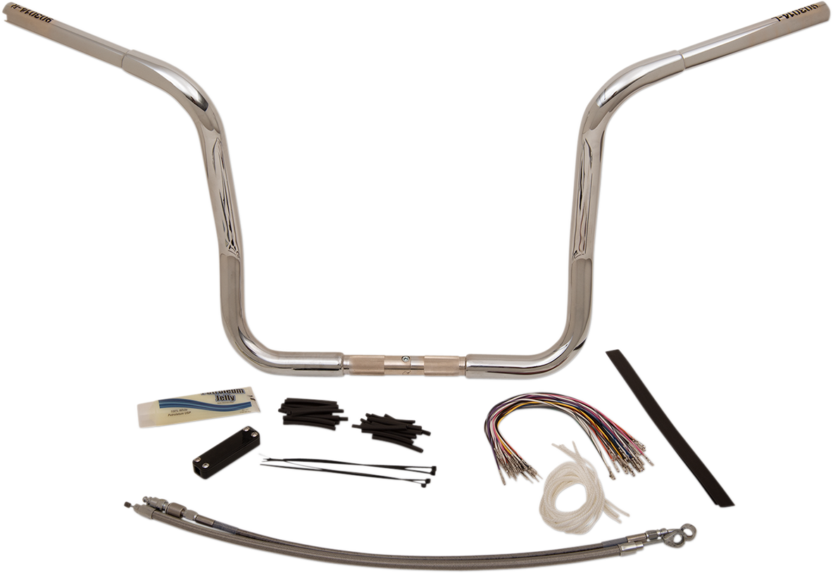 FAT BAGGERS INC. Handlebar Kit - Rounded Top - 14" - Chrome 909414