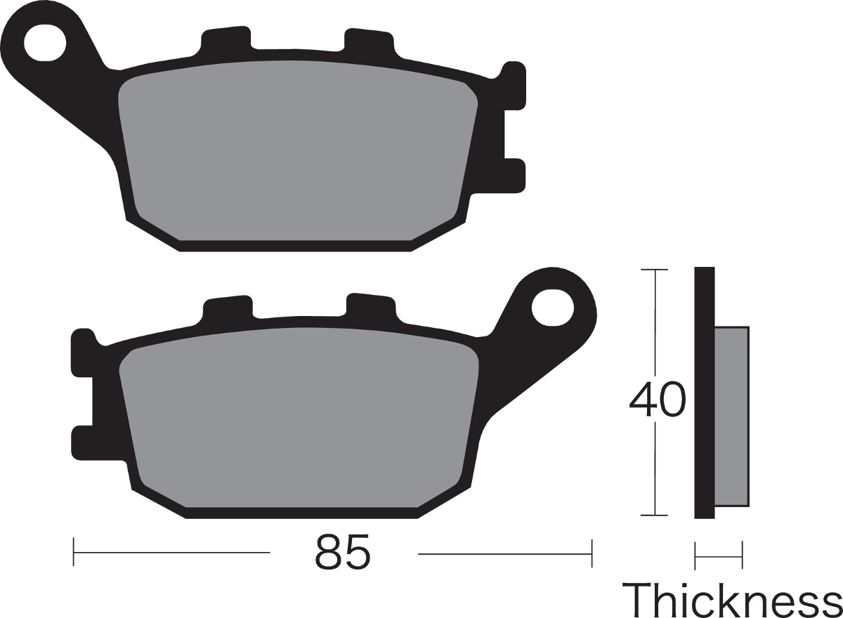 VESRAH Semi-Metallic Brake Pads - VD-163 VD-163