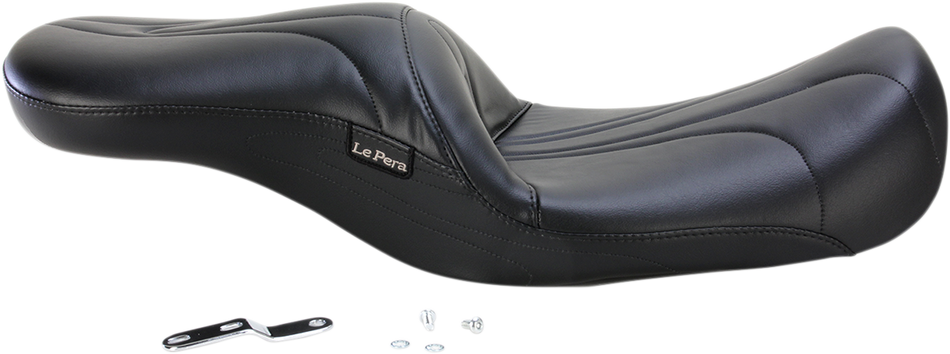LE PERA Sorrento 2-Up Seat - Stitched - Black - FL LK-907PY