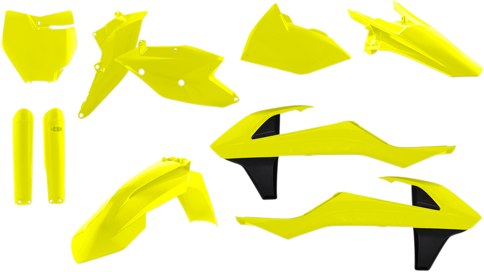 Kit de carrocería de repuesto completo ACERBIS - Amarillo fluorescente/Negro 2421064310 
