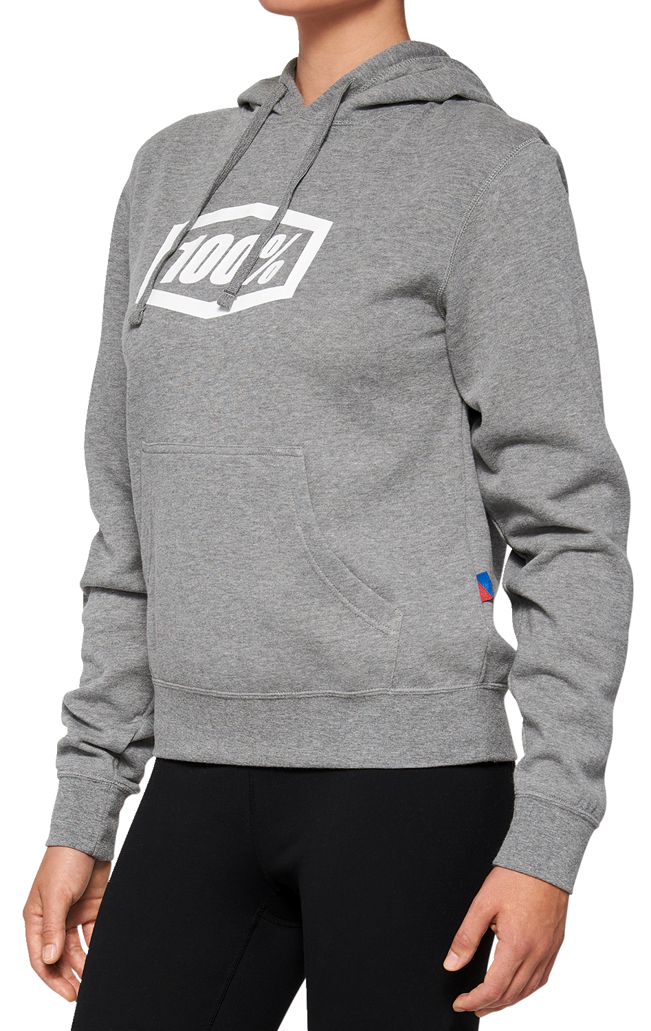 100% Women's Icon Hoodie - Heather Gray - Large 20031-00006