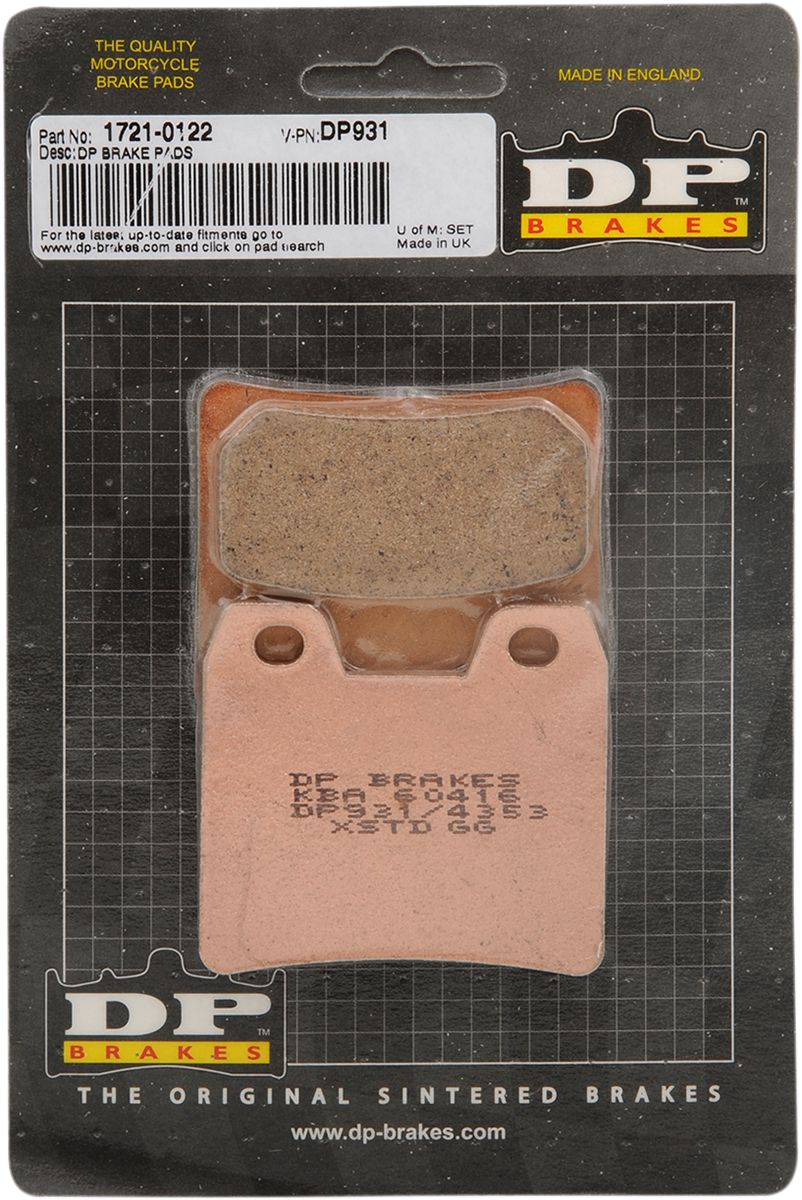 DP BRAKES Standard Brake Pads - FZ1 DP931