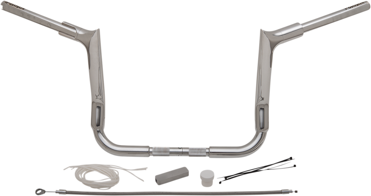 FAT BAGGERS INC. Handlebar Kit - Pointed Top - 12" - Chrome 809112