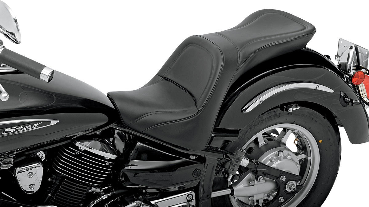 SADDLEMEN Seat - Explorer - without Backrest - Stitched - Black - XVS1100 1999-2009 Y3150JS