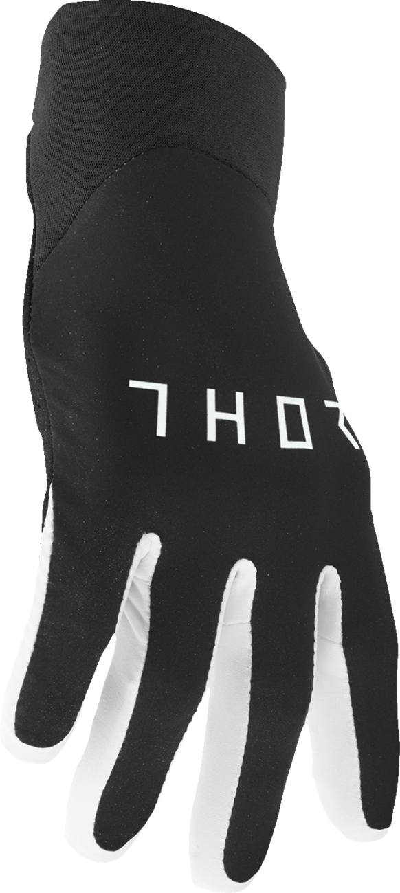 THOR Agile Gloves - Solid - Black/White - XS 3330-7669