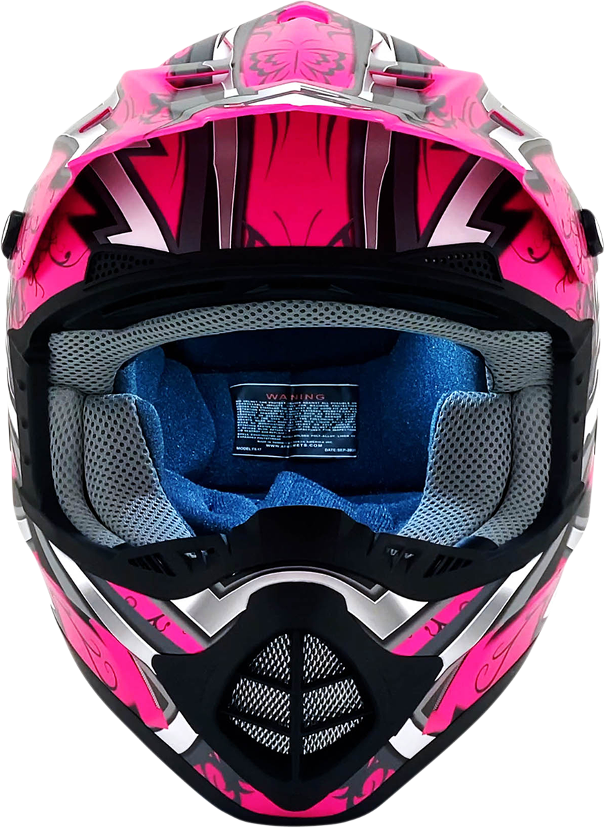 AFX Fx-17 Helmet - Butterfly - Matte Hot Pink - Small 0110-7107