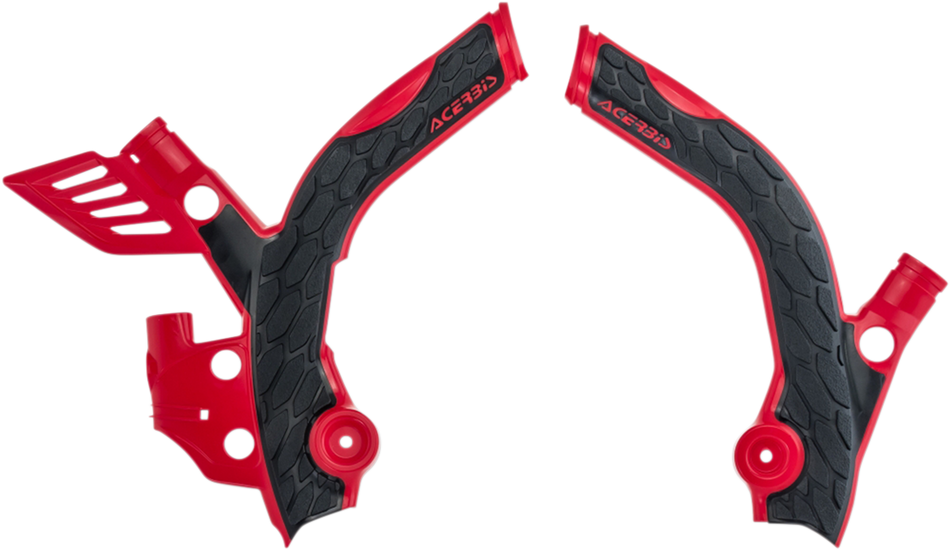 ACERBIS X-Grip Frame Guards - Red/Black 2686561018