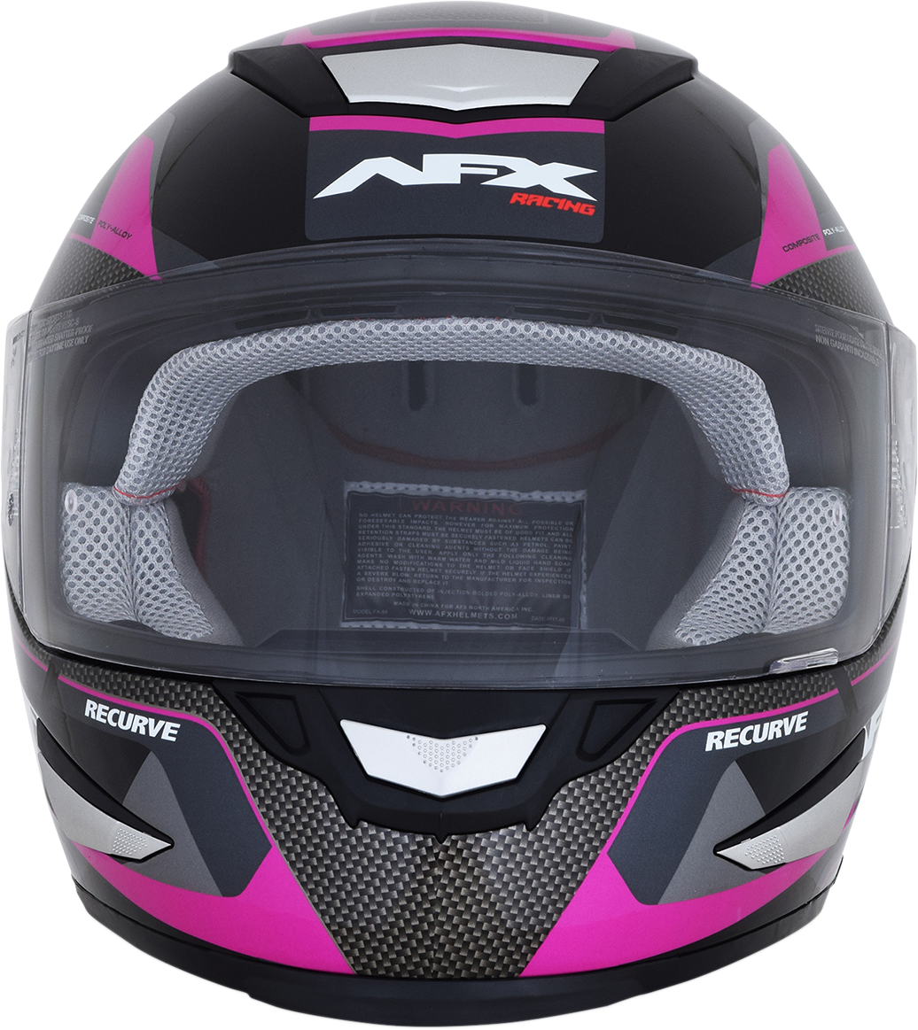 AFX FX-99 Helmet - Recurve - Black/Fuchsia - Large 0101-11104