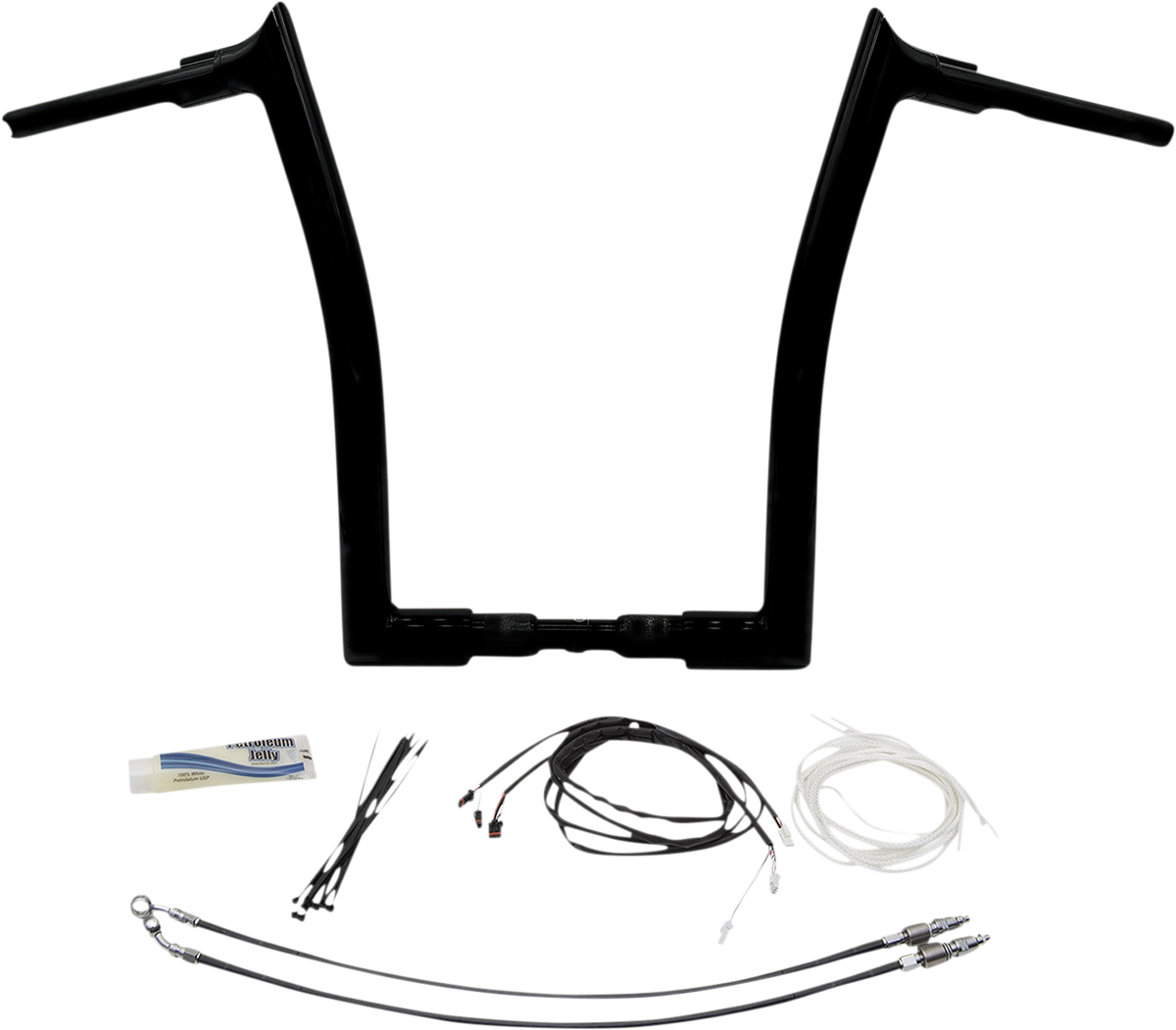 FAT BAGGERS INC. Handlebar Kit - Pointed Top - 16" - Black 809616-B