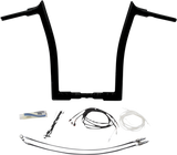 FAT BAGGERS INC. Handlebar Kit - Pointed Top - 16" - Black 809616-B