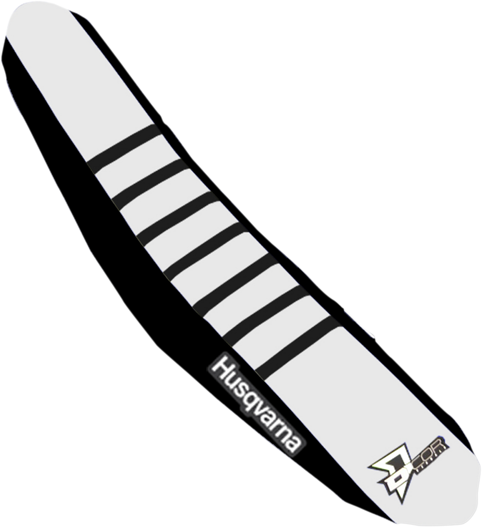 D'COR VISUALS Seat Cover - Black/White - TC/FC '15 30-70-407