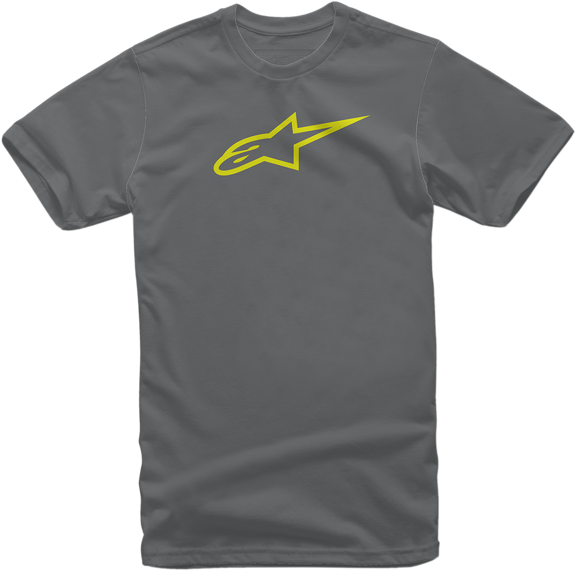 ALPINESTARS Ageless T-Shirt - Charcoal/Hi-Vis Yellow - 2XL 10327203018552X