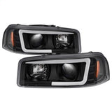 Spyder GMC Sierra 1500/2500/3500 99-06 V2 Projector Headlights - DRL - Black PRO-YD-CDE00V2-LB-BK 5084521