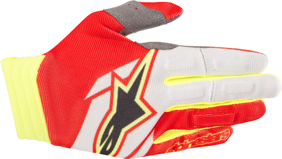 ALPINESTARS Aviator Gloves Red/White/Yellow Md 3560318-305-M