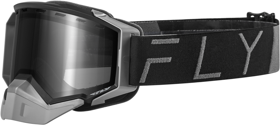FLY RACING Zone Pro Snow Goggle Black/Gry W/ Polarized Smoke Lens FLB-24ZP5