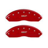 MGP 4 Caliper Covers Engraved Front & Rear MGP Red finish silver ch 17211SMGPRD