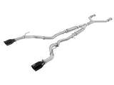 aFe Takeda 2.5in 304 SS Cat-Back Exhaust System w/ Black Tips 16-18 Infiniti Q50 V6-3.0L (tt) 49-36132NM-B