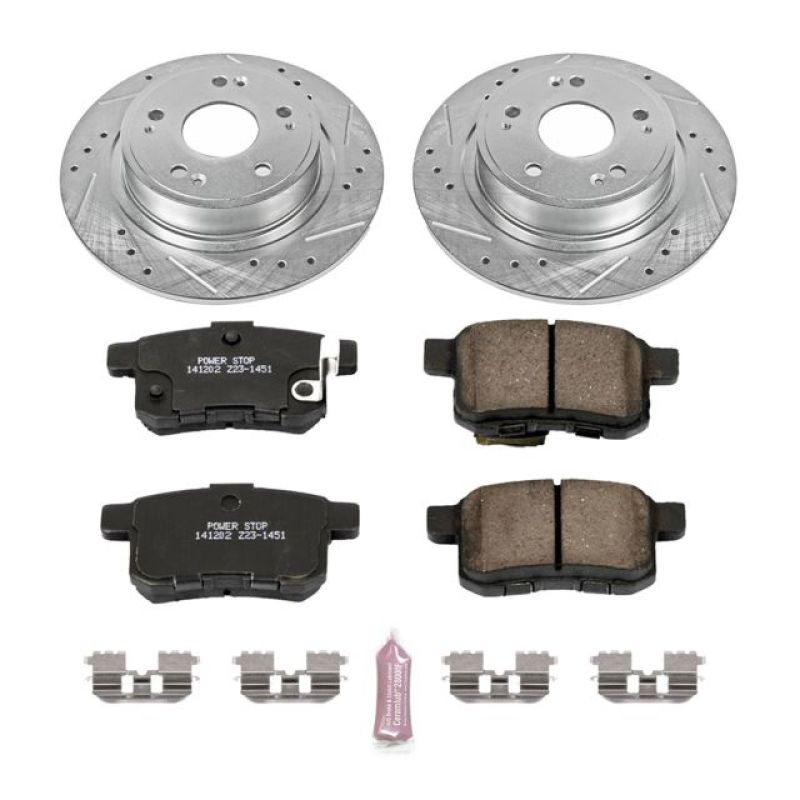 Power Stop 11-14 Acura TSX Rear Z23 Evolution Sport Brake Kit K5368