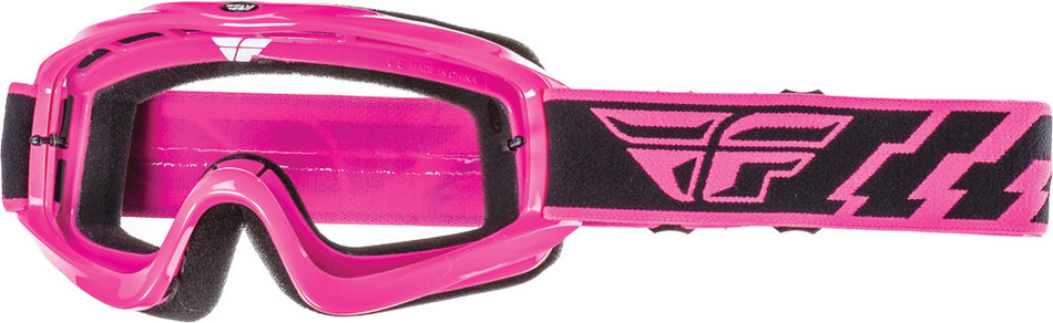 FLY RACING Focus Goggle Pink W/Clear Lens 37-3007