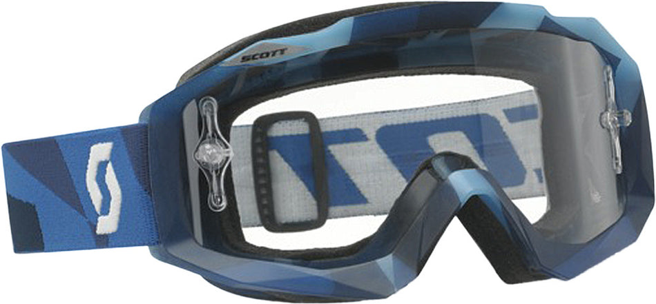 SCOTT Hustle Goggle Abstract Blue W/Clear Lens 217782-4043041