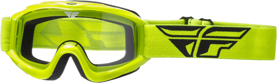 FLY RACING 2018 Focus Goggle Hi-Vis W/Clear Lens 37-4008