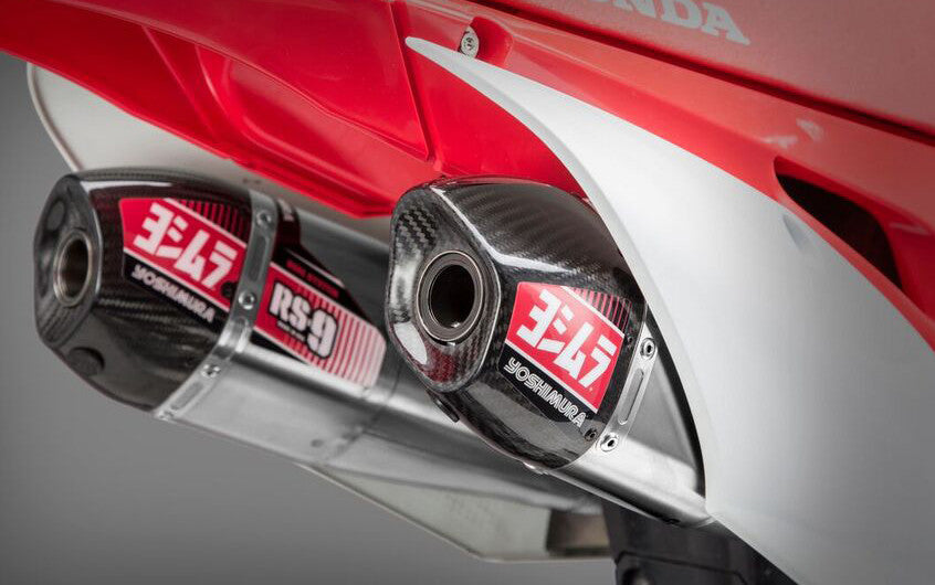 YOSHIMURA Rs-9 Header/Canister/End Cap Exhaust Dual System Ss-Al-Cf 225830R520