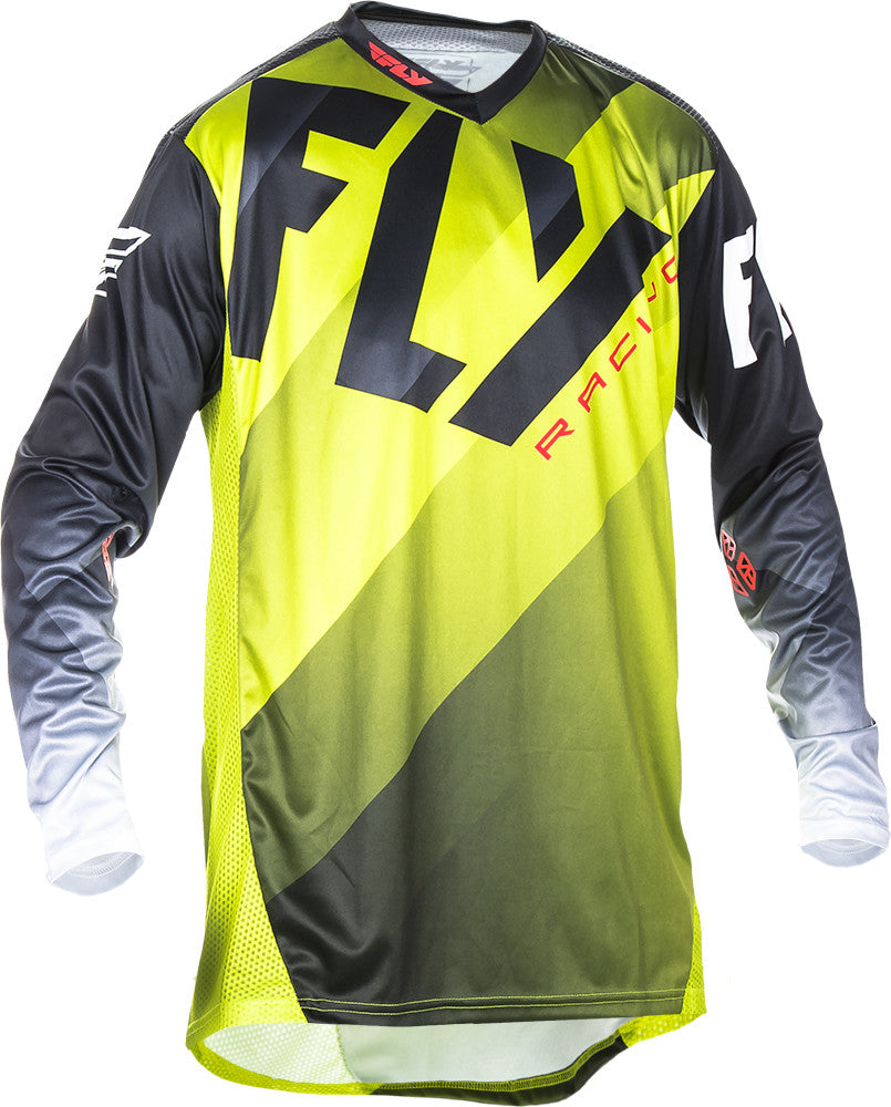 FLY RACING Lite Jersey Lime/Black/White 2 370-7252X