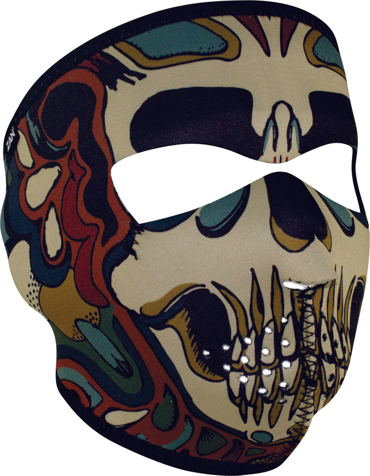 ZAN Neoprene Full Face Psychedelic Skull WNFM179