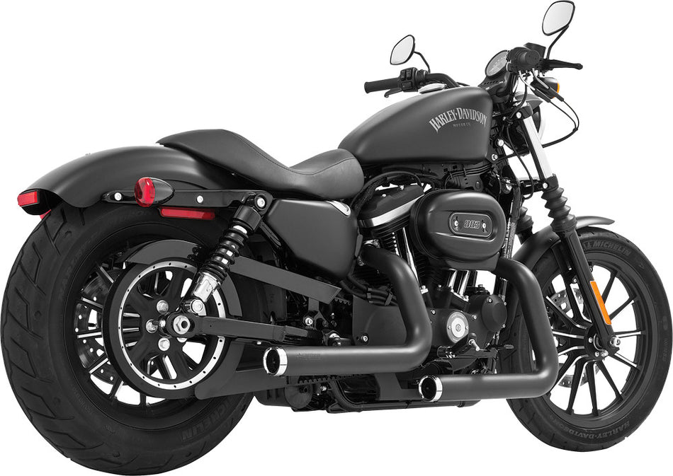 FREEDOM Staggered Duals Black W/Chrome Tip Sportster HD00383