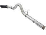 aFe ATLAS 5in DPF-Back Alum Steel Exhaust System w/Black Tip 2017 Ford Diesel Trucks V8-6.7L (td) 49-03090-B