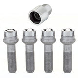 McGard Wheel Lock Bolt Set - 4pk. (Radius Seat) M14X1.5 / 17mm Hex / 45.0mm Shank Length - Chrome 28017