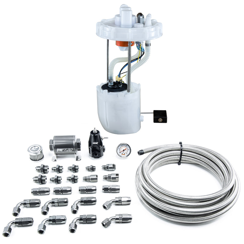 DeatschWerks 12-15 Honda Civic Si/13-15 Acura ILX DW400 Pump Module & Return Kit w/CPE Fuel Lines 9-401-607-7042