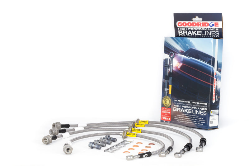 Goodridge 17-18 Honda Civic Si (Si Model Only) SS Brake Line Kit 20040