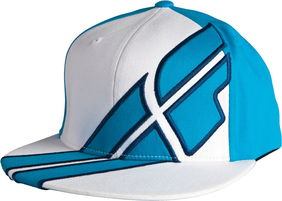 FLY RACING Impress Release Hat Blue/White /Navy L/X 351-0161L