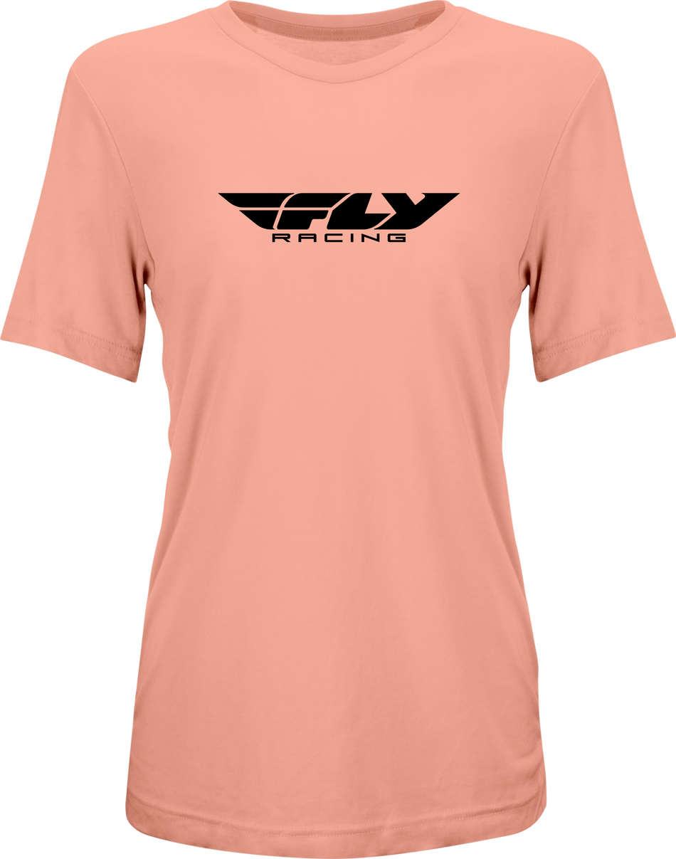 FLY RACING Women's Fly Origin Corp Tee Peach 2x 356-01022X