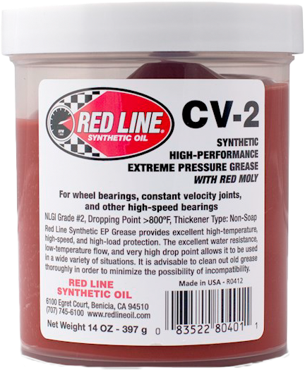 RED LINE Cv-2 Grease W/Moly 14oz Jar 80401