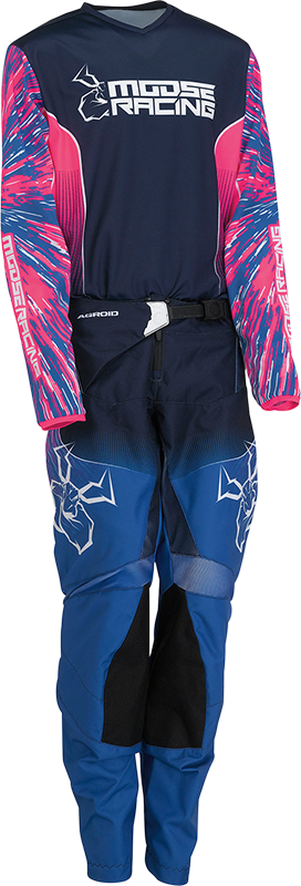 MOOSE RACING Agroid-Trikot für Jugendliche – Pink/Blau – XL 2912-2260 