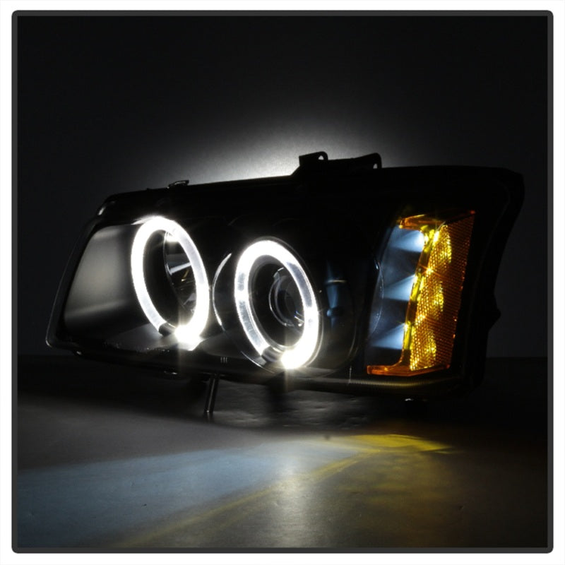 Spyder Chevy Silverado 1500 03-06 Projector LED Halo LED Amber Reflctr Blk PRO-YD-CS03-AM-BK 5009456