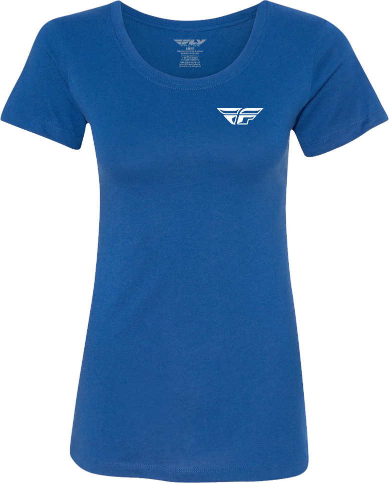 FLY RACING Women's Fly Pulse Tee Blue Xl 356-0081X