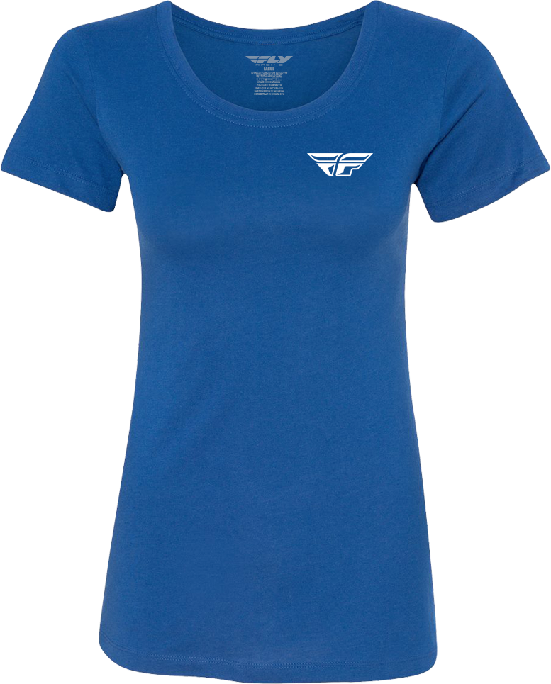 FLY RACING Women's Fly Pulse Tee Blue Md 356-0081M