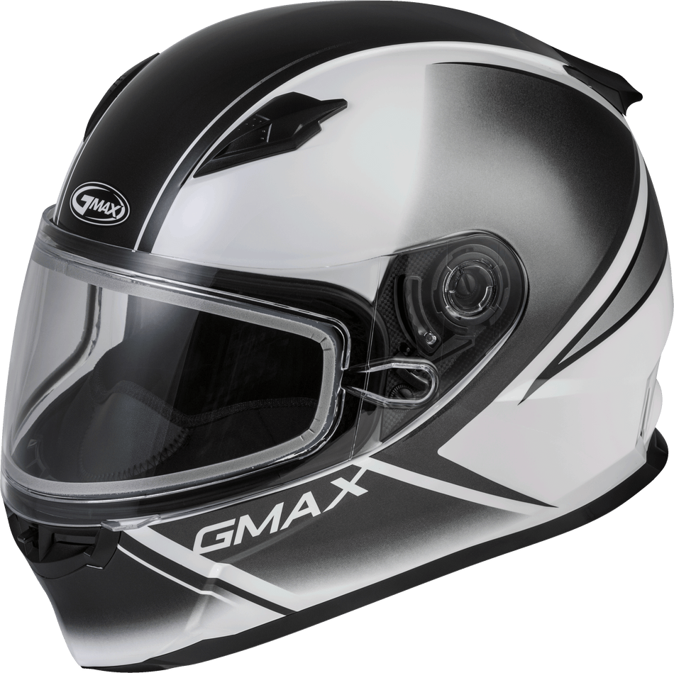 GMAX Ff-49s Full-Face Hail Snow Helmet White/Black Lg G2495016
