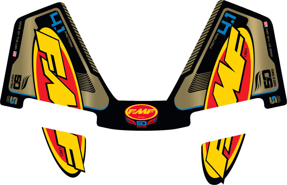 FMF 4.1 Rct 50th Decal 014852
