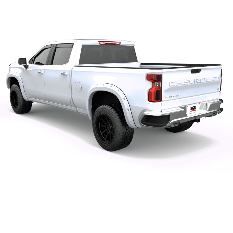 EGR 19-22 Chevrolet Silverado 1500 Summit White Traditional Bolt-On Look Fender Flares Set Of 4 791694-GAZ