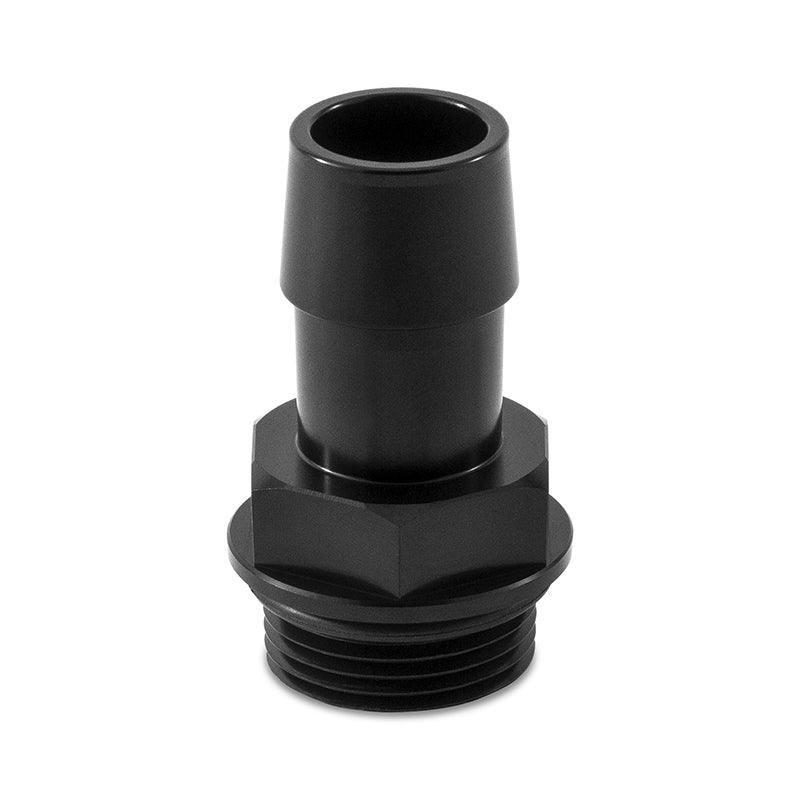 Mishimoto M27 x 2.0 to 3/4in Hose Barb Aluminum Fitting - Black MMFT-M27-34BK