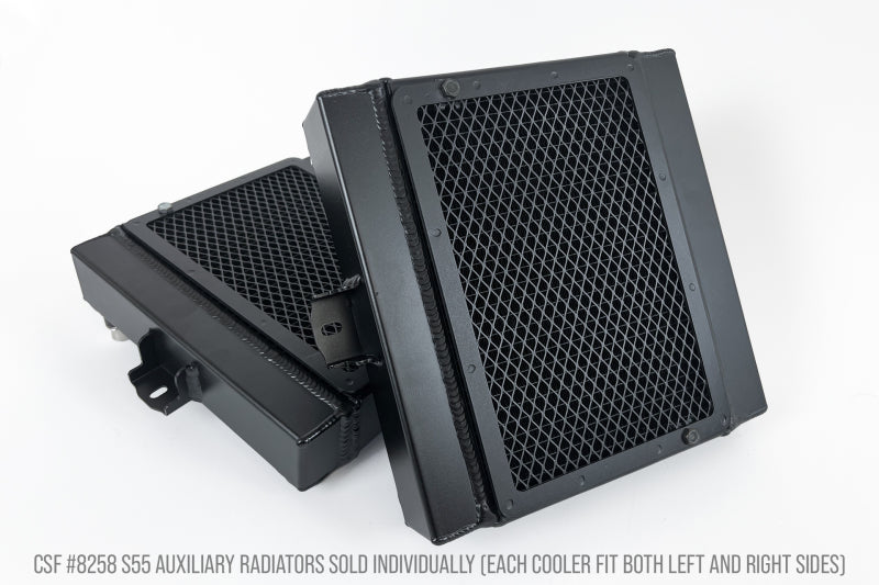 CSF BMW F8X M3/M4/M2C Auxiliary Radiators w/ Rock Guards (Sold Individually - Fits Left and Right 8258