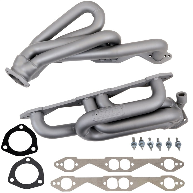 BBK 96-98 GM Truck SUV 5.0 5.7 Shorty Tuned Length Exhaust Headers - 1-5/8 Titanium Ceramic 4007