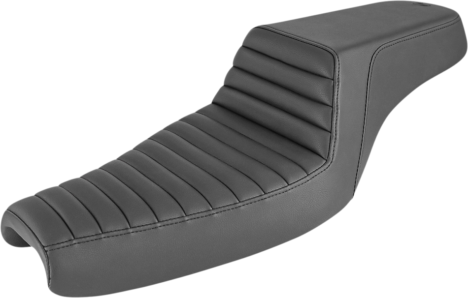 SADDLEMEN Step-Up Seat - Front Tuck-n-Roll - Black - XL 807-11-171