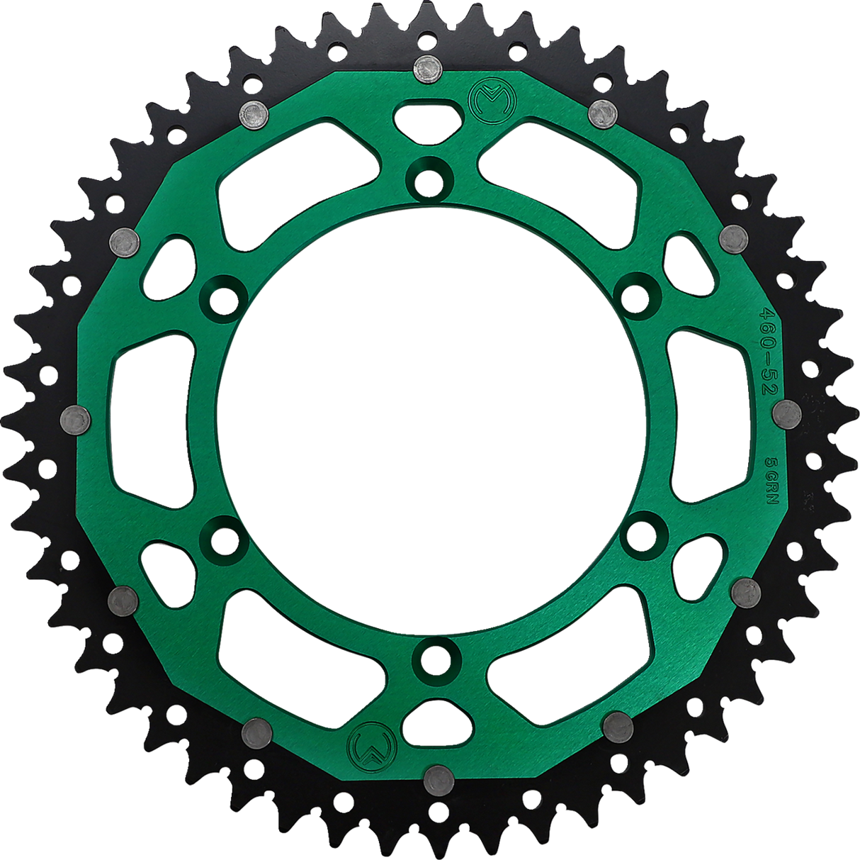 MOOSE RACING Dual Sprocket - Green - 52 Tooth 1210-460-52-15X