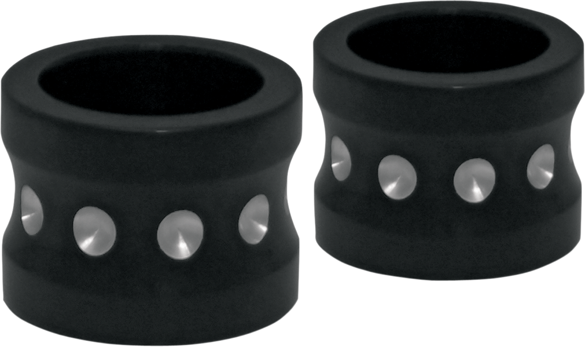 COVINGTONS Axle Spacer - Dimpled - Black - Non-ABS - FLT C0013-B